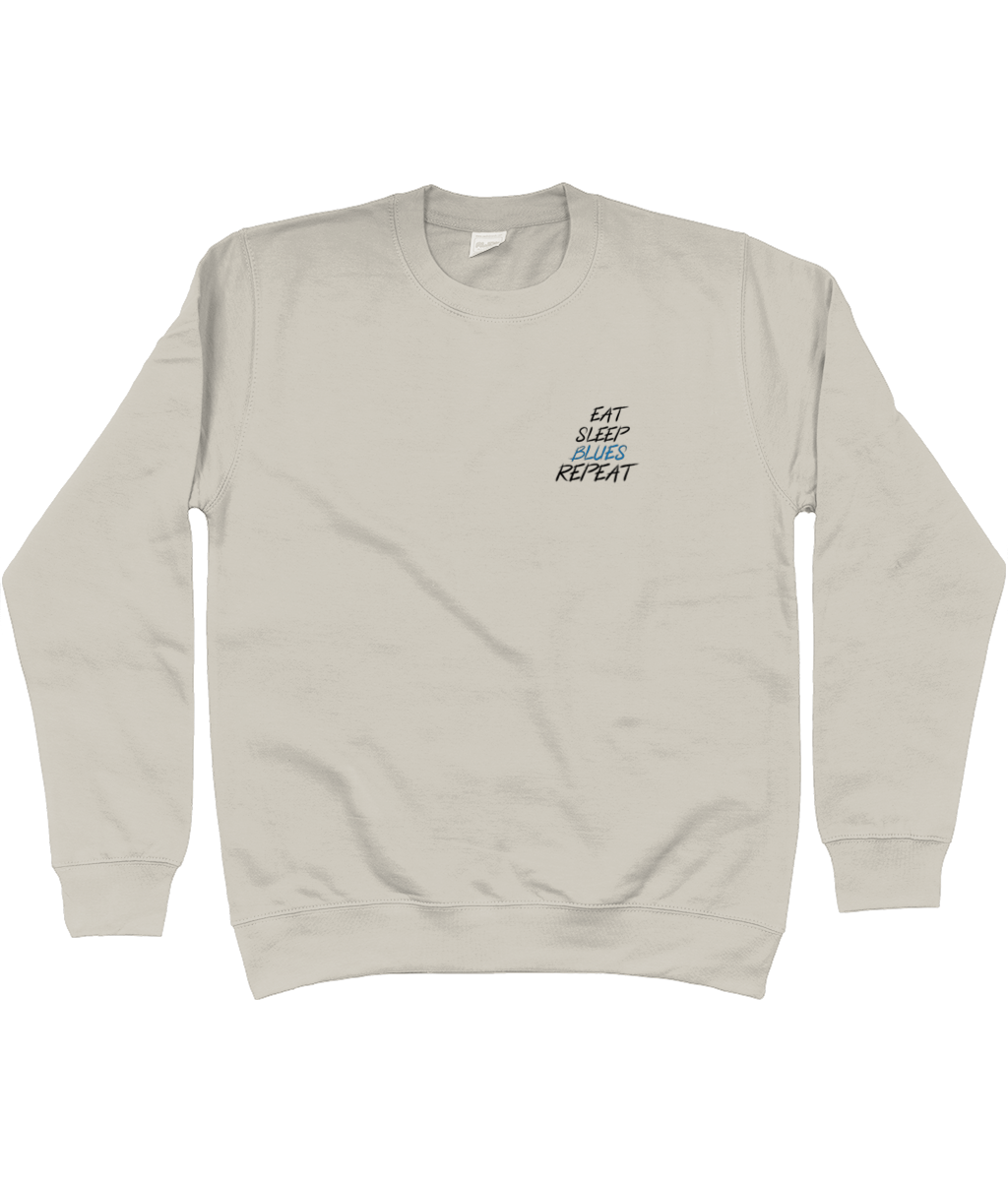 Eat, Sleep, Blues, Repeat - Chelsea Chest Design Unisex Sweatshirt