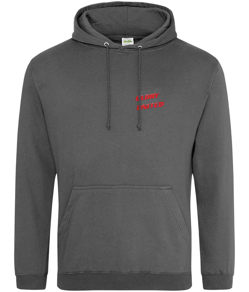 Glory Glory Man United - Manchester United Chest Design Hoodie