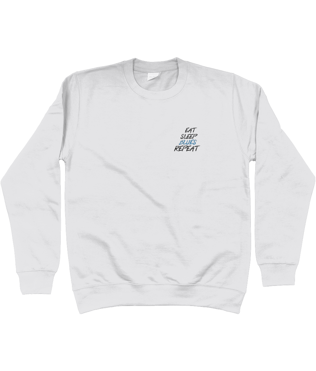 Eat, Sleep, Blues, Repeat - Chelsea Chest Design Unisex Sweatshirt