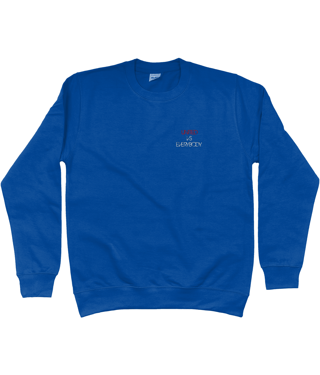 United Vs Everybody - Manchester United Chest Design Unisex Jumper