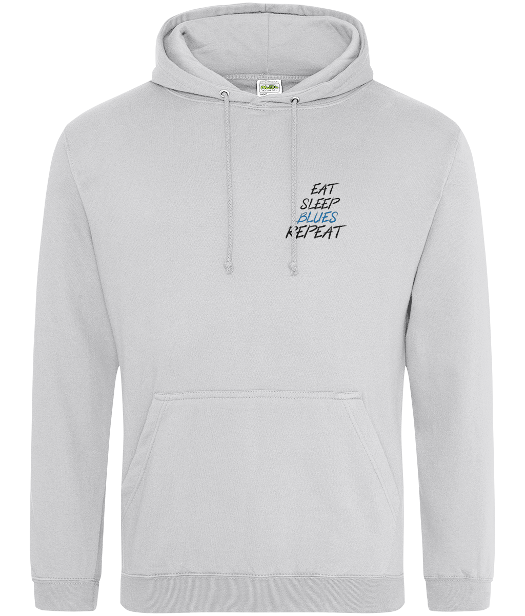 Eat, Sleep, Blues, Repeat - Chelsea Chest Design Hoodie Unisex