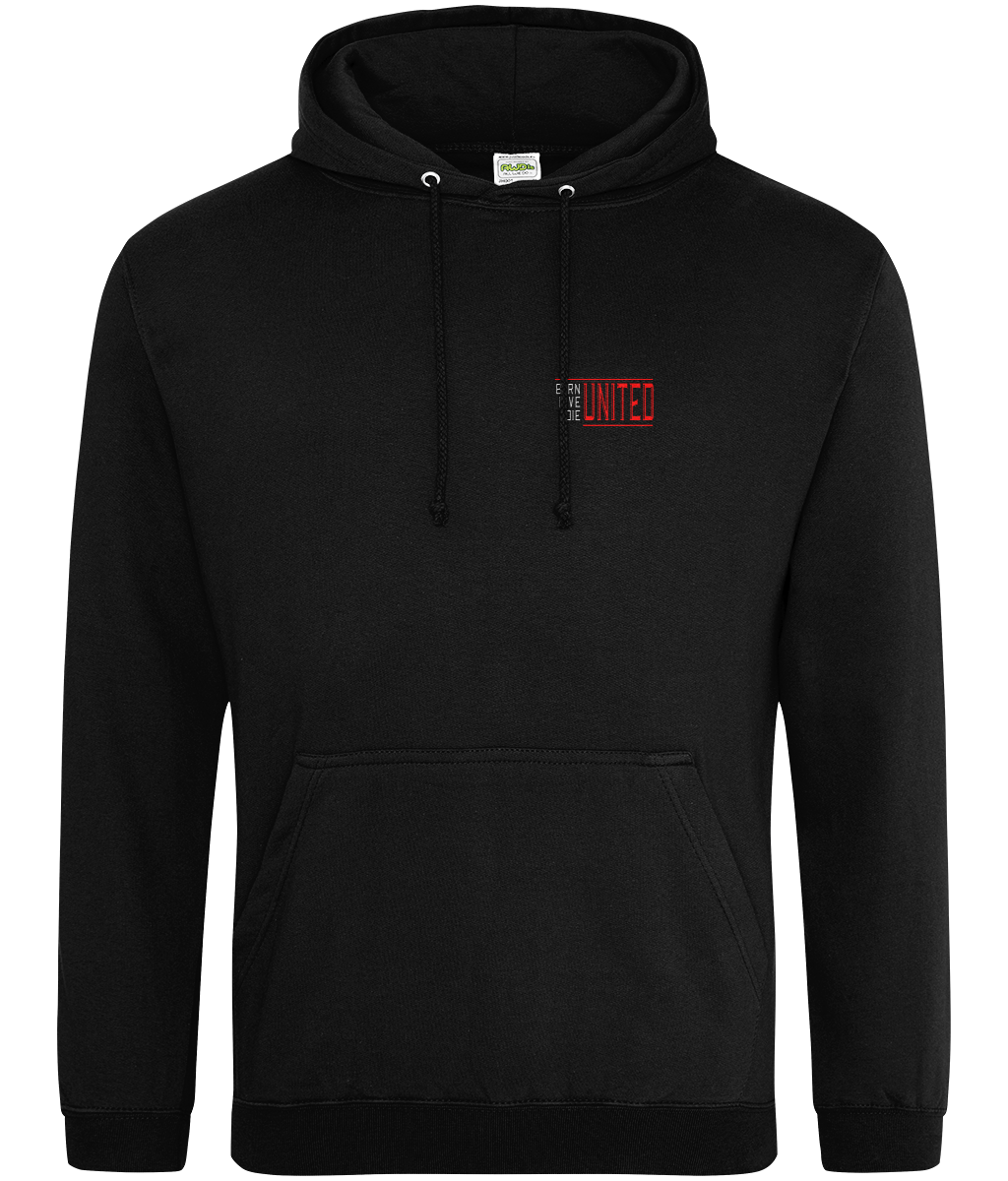 Born, Live, Die United - Manchester United Chest Design Hoodie