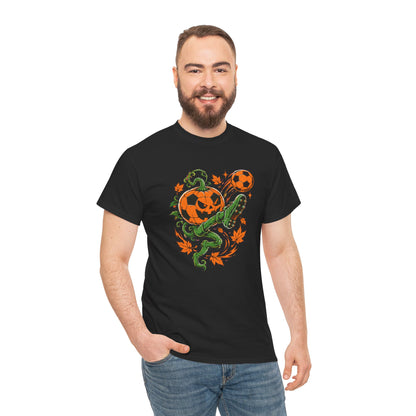 Pumpkin Playmaker Halloween Football T-Shirt