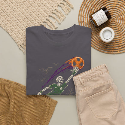 Graveyard Shift Halloween Football T-Shirt