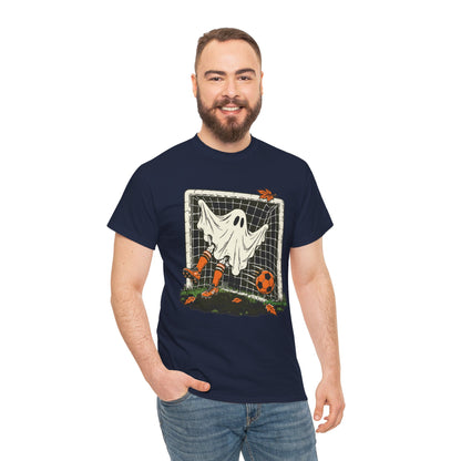 Ghost in the Goal Halloween Football T-Shirt