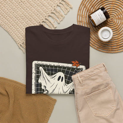Ghost in the Goal Halloween Football T-Shirt