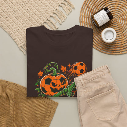 Pumpkin Playmaker Halloween Football T-Shirt