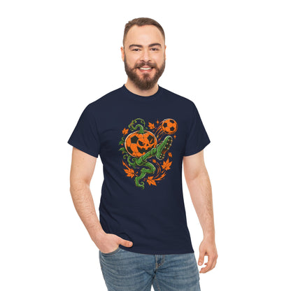 Pumpkin Playmaker Halloween Football T-Shirt